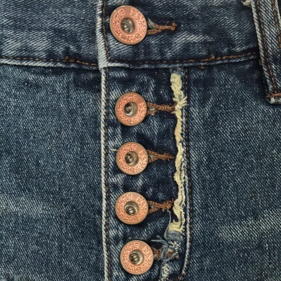 Free people cut off denim shorts size 24 - Picture 3 of 7